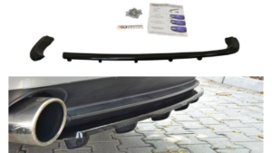 Splitter Alfa Romeo 159 Rear Central with vertical bars Gloss Black