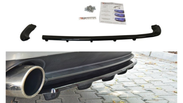 Splitter Alfa Romeo 159 Rear Central with vertical bars Gloss Black