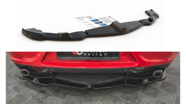 Splitter Alfa Romeo 4C Rear Central Gloss Black