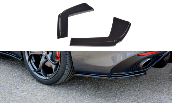 Splitter Alfa Romeo Giulia Veloce Rear Side Gloss Black