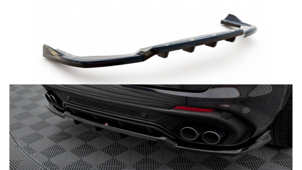 Splitter Alfa Romeo Stelvio Quadrifoglio Rear Central with Diffuser