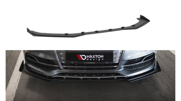 Splitter Audi A3 8V S-Line Front Pro + flaps Black-Red