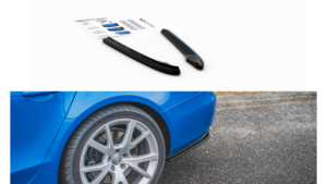 Splitter Audi A4 B8 S-Line Rear Side Gloss Black