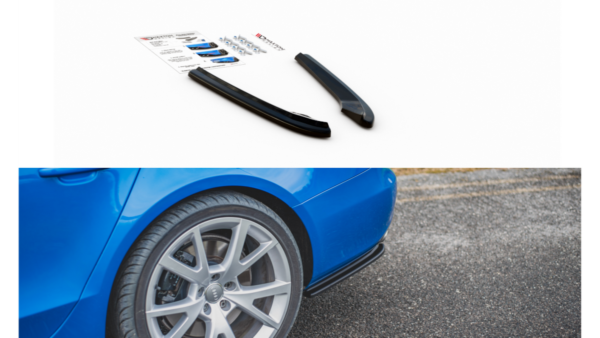 Splitter Audi A4 B8 S-Line Rear Side Gloss Black