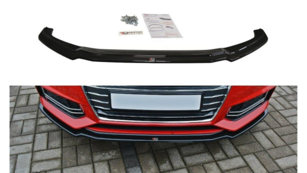 Splitter Audi A4 B9 S-Line Front v.1 Gloss Black