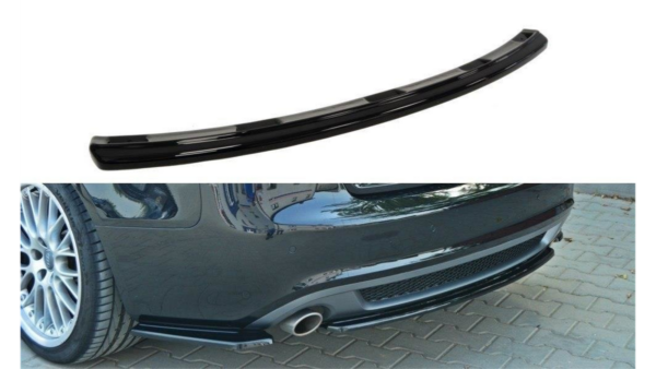 Splitter Audi A5 8T S-Line Rear Central without Diffuser Gloss Black