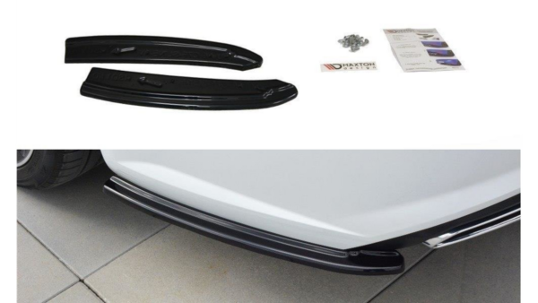 Splitter Audi A6 C7 Avant S-line Rear Side Gloss Black