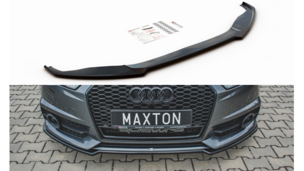 Splitter Audi A6 C7 Facelift S-Line Front Gloss Black