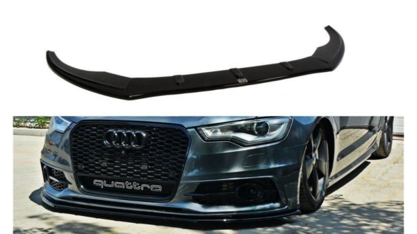Splitter Audi A6 C7 S-Line Front v.1 Gloss Black