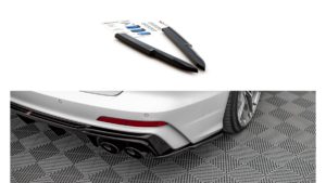 Splitter Audi A6 C8 S-Line Rear Side Gloss Black