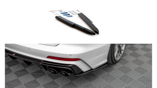Splitter Audi A6 C8 S-Line Rear Side Gloss Black