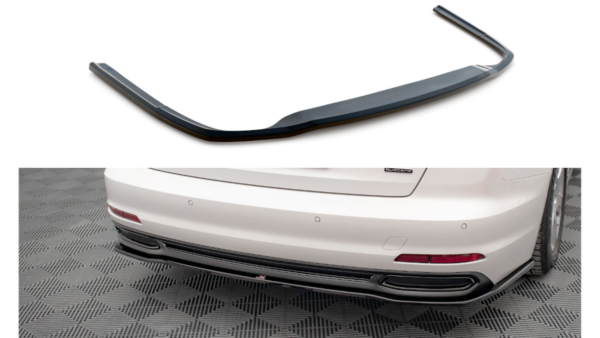 Splitter Audi A6 C8 Rear Central Gloss Black