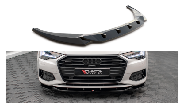 Splitter Audi A6 C8 Front v.1 Gloss Black
