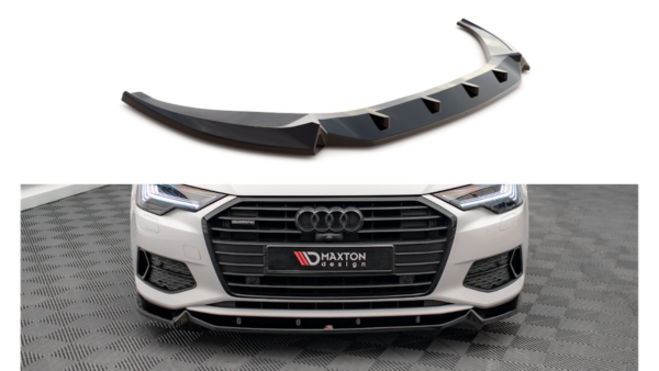 Splitter Audi A6 C8 Front v.2 Gloss Black