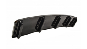 Splitter Audi A7 C7 Facelift S-Line Rear Central with Diffuser Gloss Black