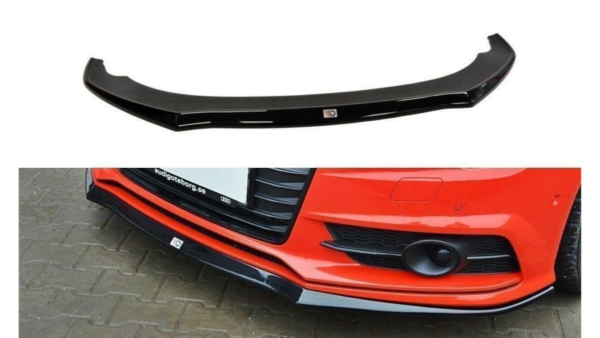 Splitter Audi A7 C7 Facelift S-Line Front Gloss Black