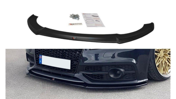 Splitter Audi A7 C7 S-Line Front v.1 Gloss Black