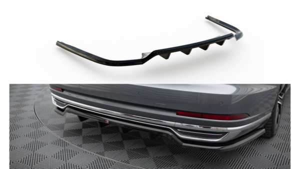 Splitter Audi A8 D5 Rear Central with Diffuser