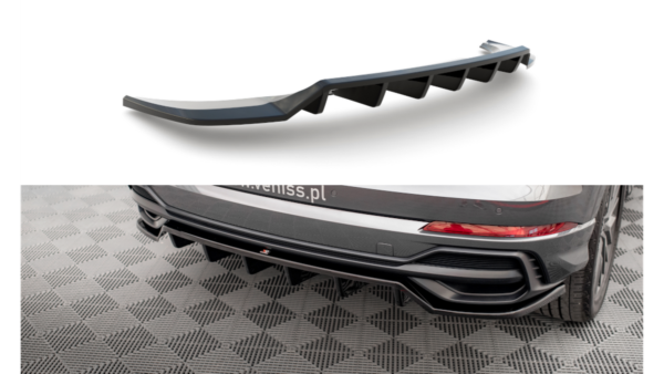 pol_pl_Splitter-Audi-Q3-F3-S-Line-Tyl-Srodkowy-z-Dyfuzorem-Gloss-Black-276176_8.png Splitter Audi Q3 F3 S-Line Rear Central with Diffuser Gloss Black
