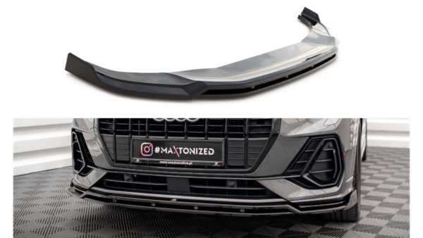 Splitter Audi Q3 F3 S-Line Front v.2 Gloss Black
