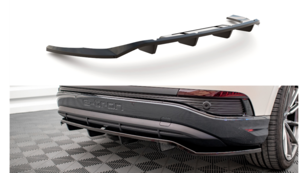 Splitter Audi Q4 e-tron Rear Central with Diffuser Gloss Black