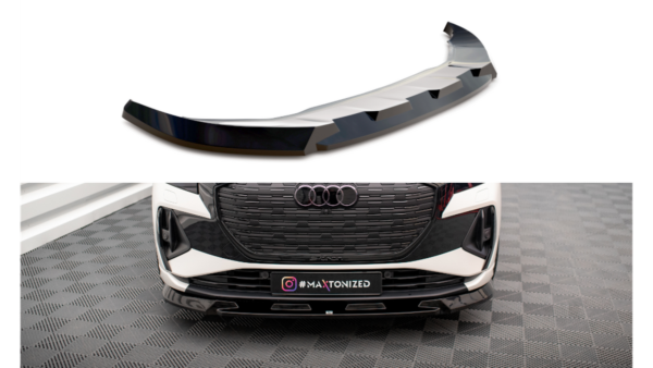 Splitter Audi Q4 e-tron Front v.1 Gloss Black