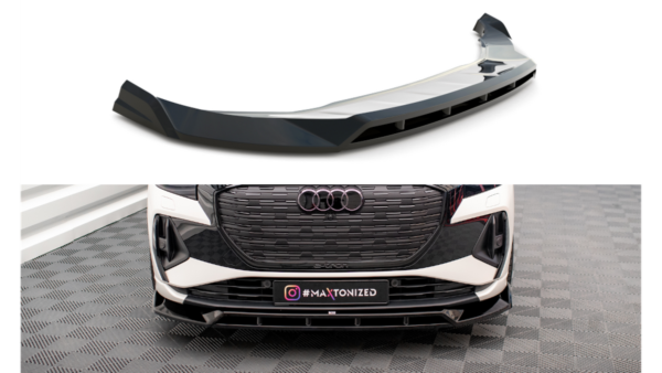 Splitter Audi Q4 e-tron Front v.2 Gloss Black
