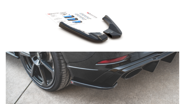 Splitter Audi RS3 8V Facelift Sportback Rear Side v.2 Gloss Black