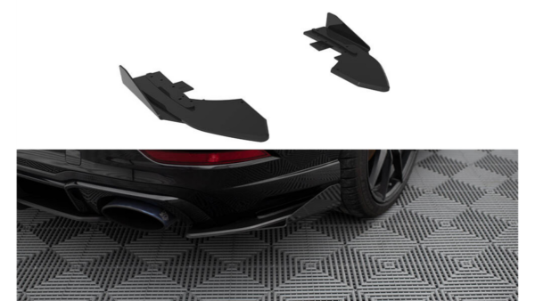 Splitter Audi RS3 8V Facelift Rear Side Street Pro Black + Gloss Flaps