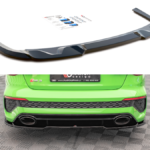 Splitter Audi RS3 8Y tagumine keskosa Läikiv must