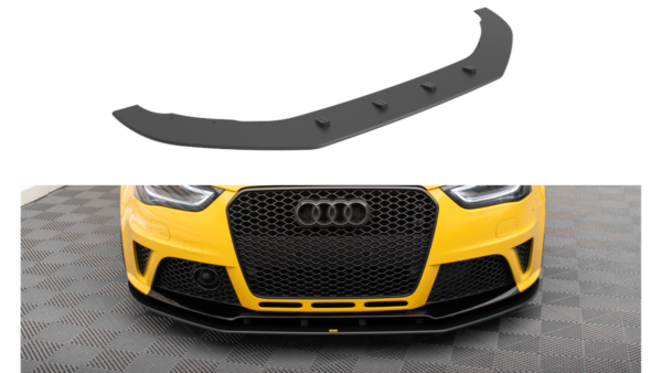 Splitter Audi RS4 B8 Front Pro Black-Red