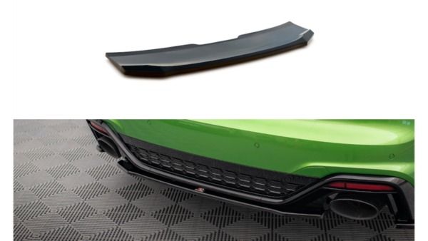 Splitter Audi RS5 F5 Facelift Rear Central Gloss Black