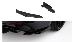 Splitter Audi RS5 F5 Sportback Rear Side Street Pro Black + Gloss Flaps