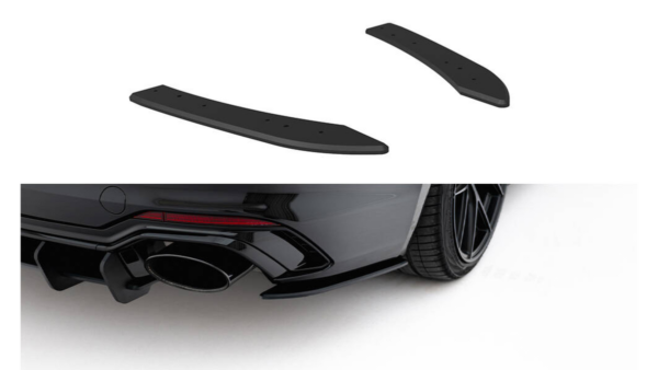 Splitter Audi RS5 F5 Rear Side Street Pro Black-Red