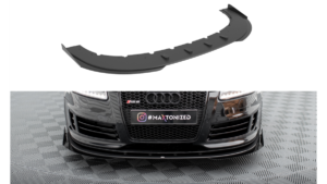 Splitter Audi RS6 C6 Front Pro + flaps Black-Red