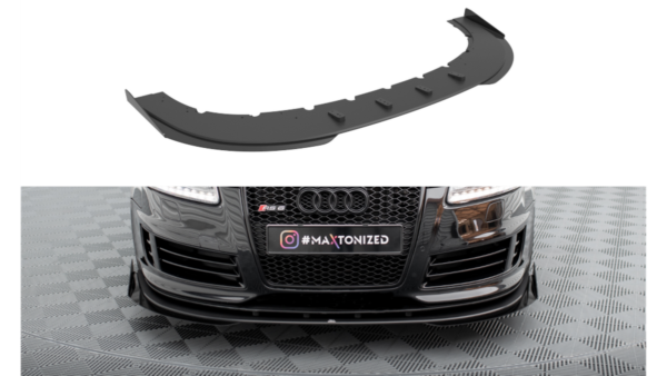 Splitter Audi RS6 C6 Front Pro + flaps Black-Red