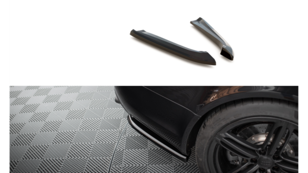 Splitter Audi RS6 C6 Rear Side Gloss Black