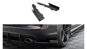 Splitter Audi RS6 C6 Rear Side Street Pro Black + Gloss Flaps