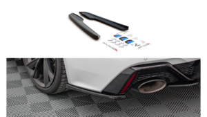 Splitter Audi RS6 RS7 C8 Rear Side v.1 Gloss Black