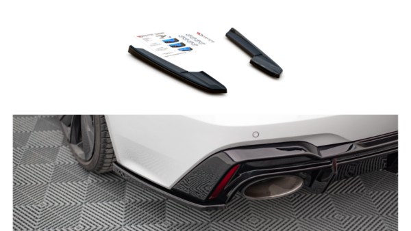 Splitter Audi RS6 RS7 C8 Rear Side v.2 Gloss Black