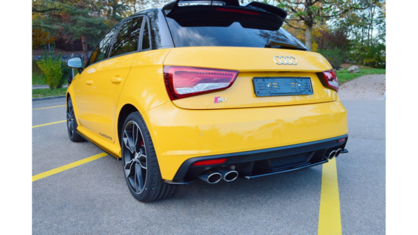 Splitter Audi S1 8X Rear Side Gloss Black
