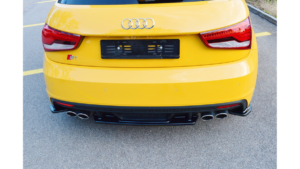 Splitter Audi S1 8X Rear Central Gloss Black