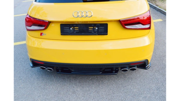 Splitter Audi S1 8X Rear Central Gloss Black