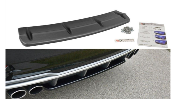 Splitter Audi S3 8V Facelift Rear Central Gloss Black