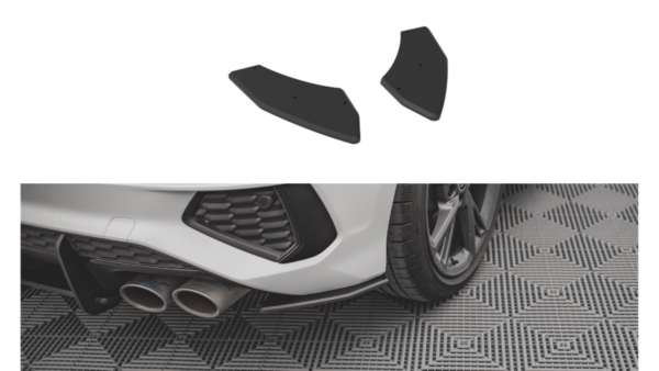 Splitter Audi S3 8Y Rear Side Street Pro Black-Red