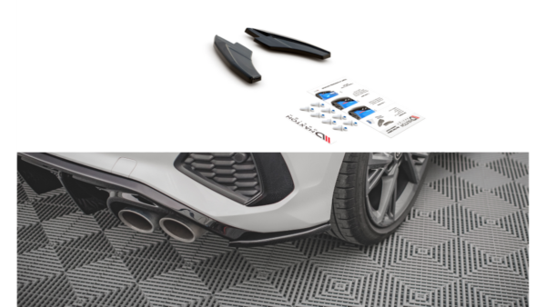 Splitter Audi S3 8Y Rear Side v.2 Gloss Black