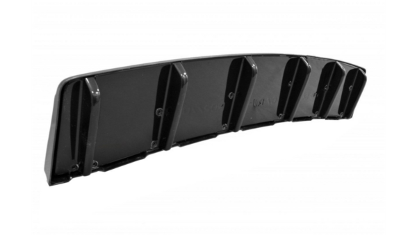 Splitter Audi S6 C7 Avant Rear Central with Diffuser Gloss Black