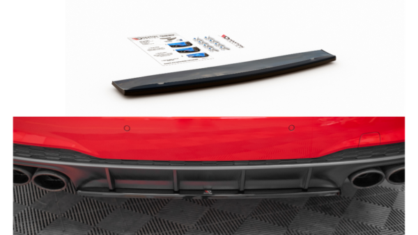 Splitter Audi S7 C8 Rear Central Gloss Black