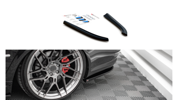 Splitter Audi S8 D3 Rear Side Gloss Black