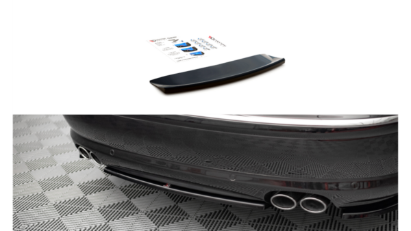 Splitter Audi S8 D3 Rear Central Gloss Black